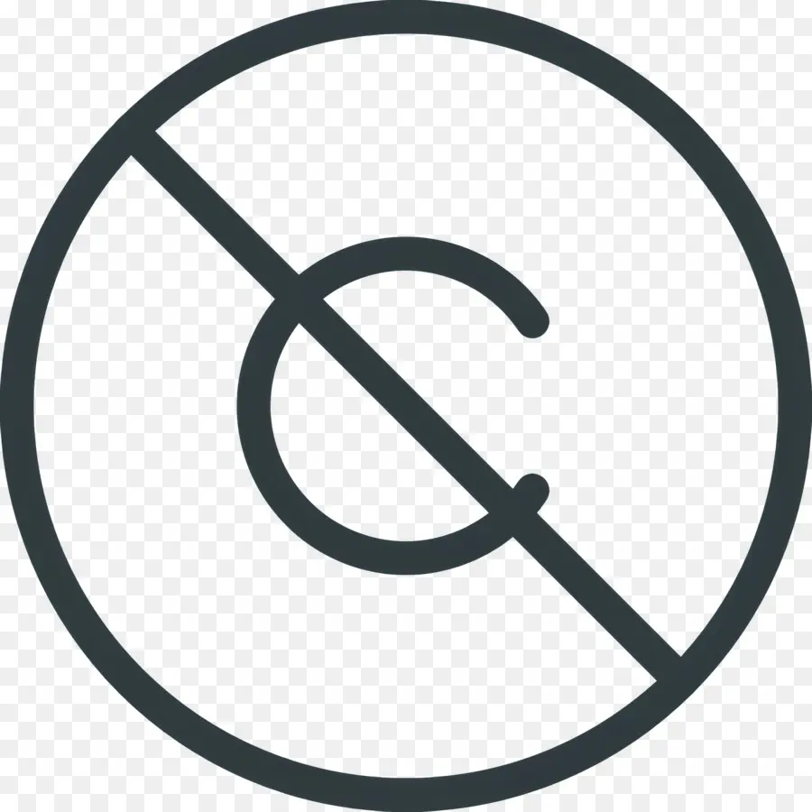 Sin Icono De Copyright，Circulo PNG