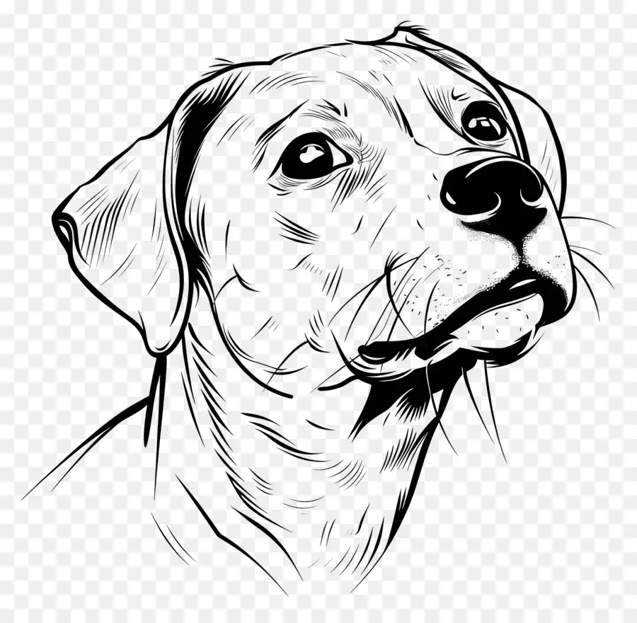 Un Dibujo De Línea，Perro PNG