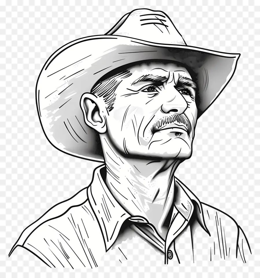 Agricultor，Sombrero De Vaquero PNG