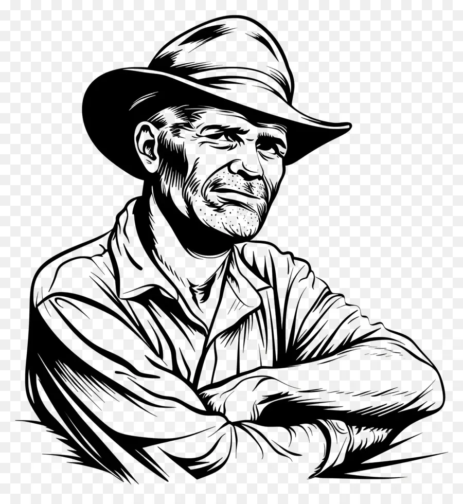 Agricultor，Sombrero De Vaquero PNG