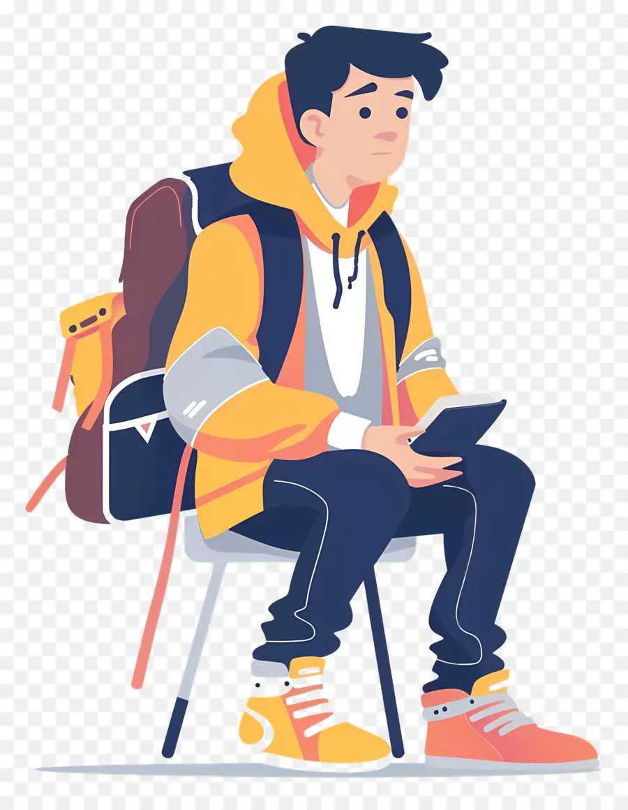 Estudiante，Mochila PNG