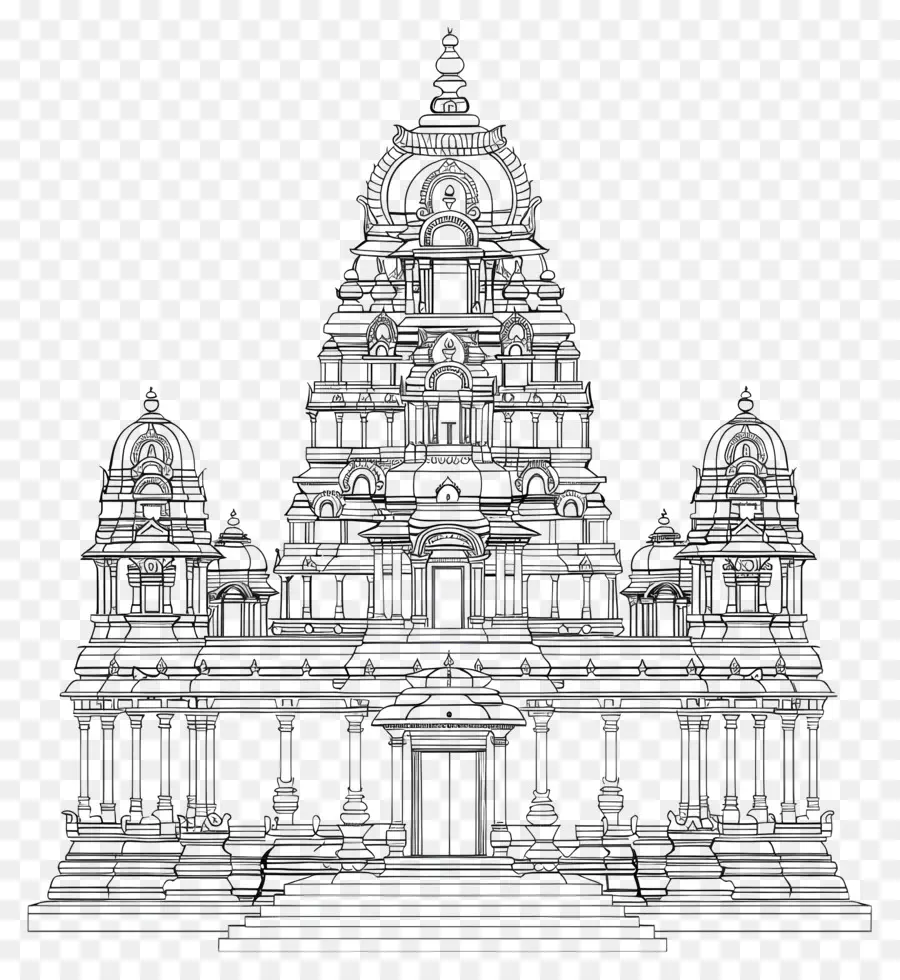 Templo Hindú，La India PNG