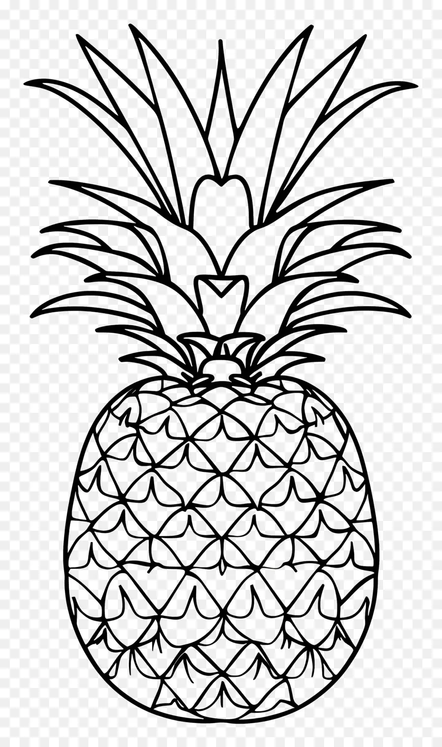 Piña，Silueta PNG