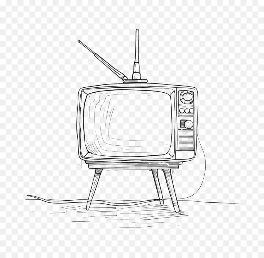 La Televisión，Vintage De Televisión PNG