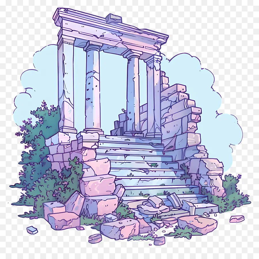 Las Antiguas Ruinas，Columnas PNG