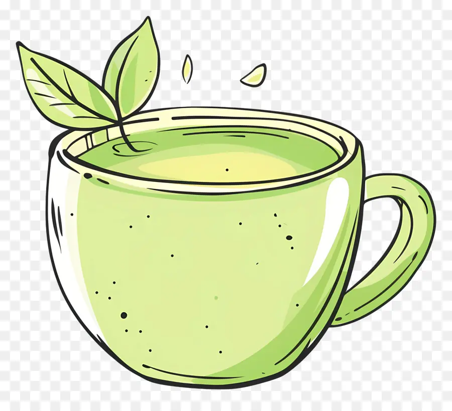 Té Verde，Taza De Té Verde PNG