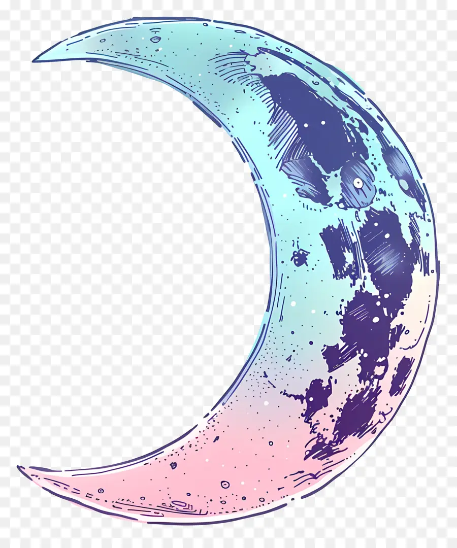 Luna，Luna Creciente PNG