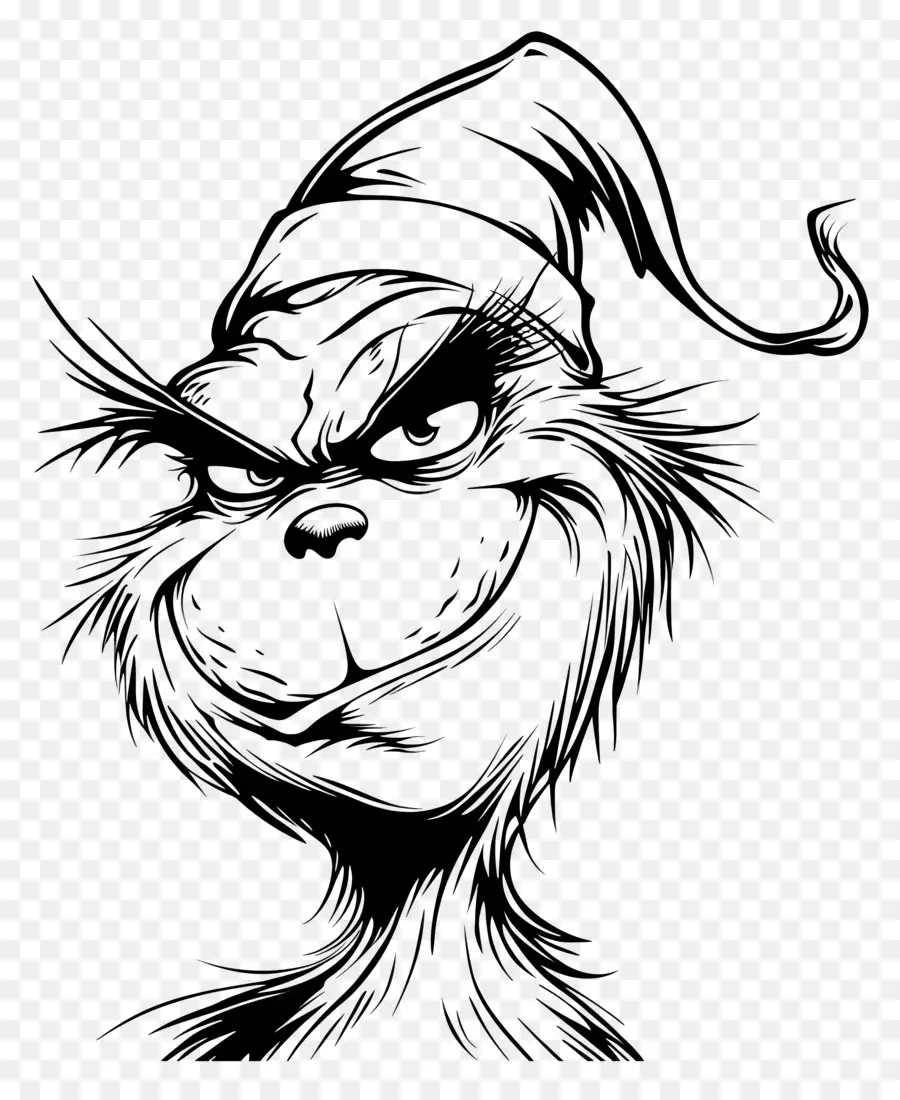 Dibujo De Una Linea，Grinch PNG