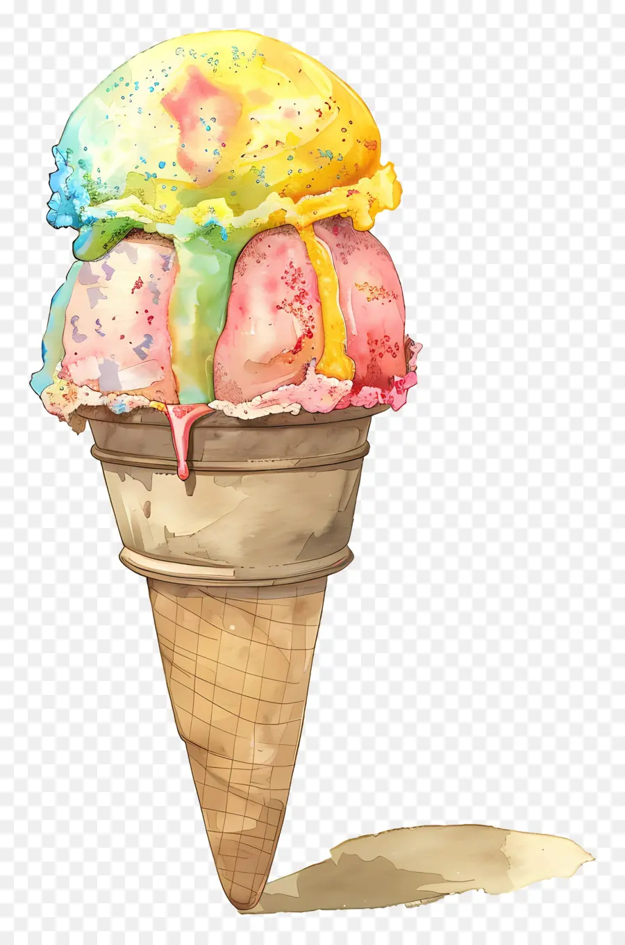 Helado，Cono De Helado PNG