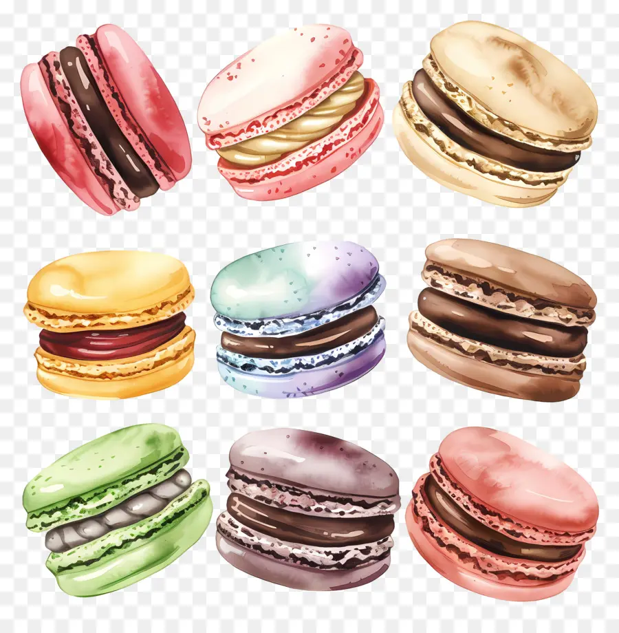 Macarons，Masa Francesa PNG