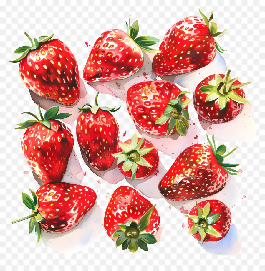 Fresas，Racimo PNG