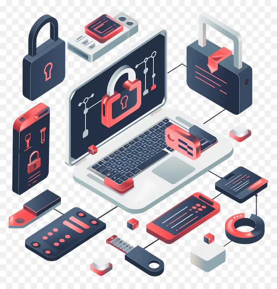 La Seguridad De Los Datos，La Ciberseguridad PNG
