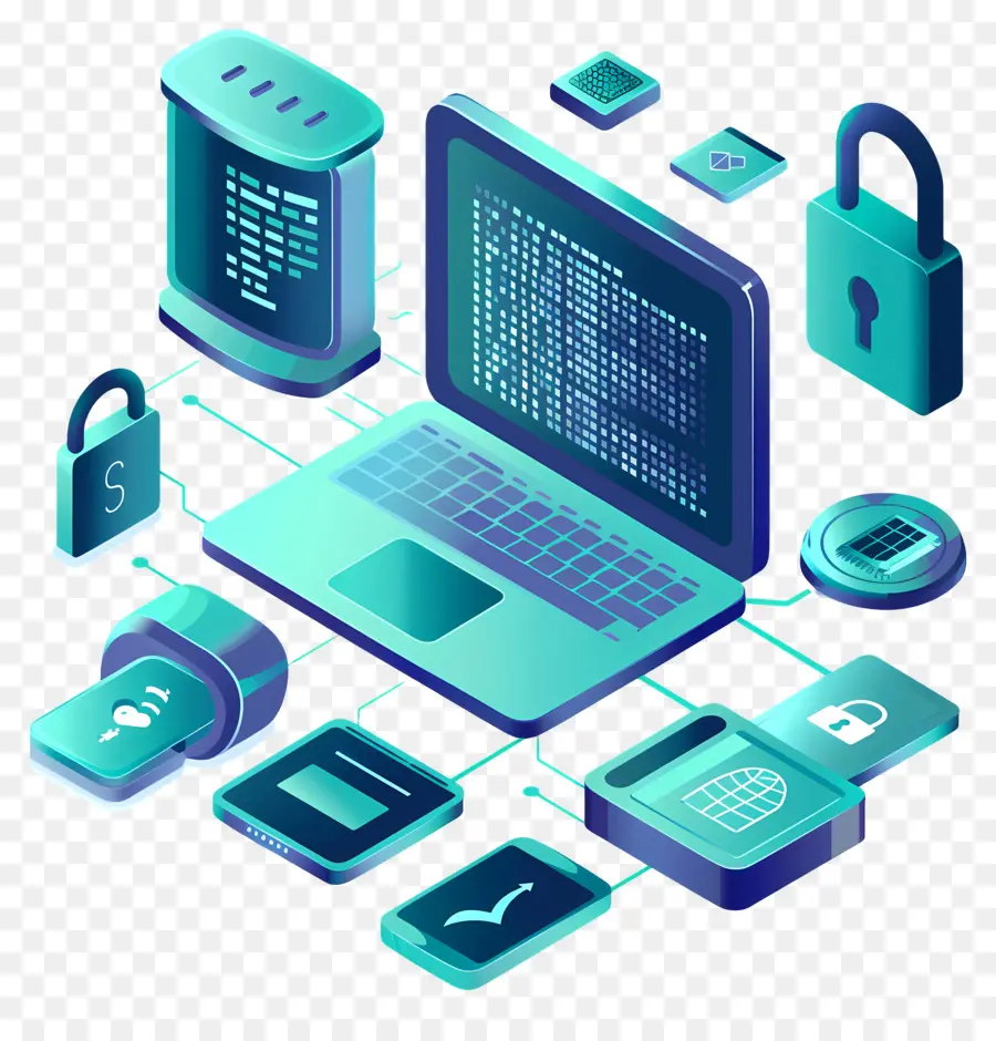La Seguridad De Los Datos，Ciberseguridad PNG