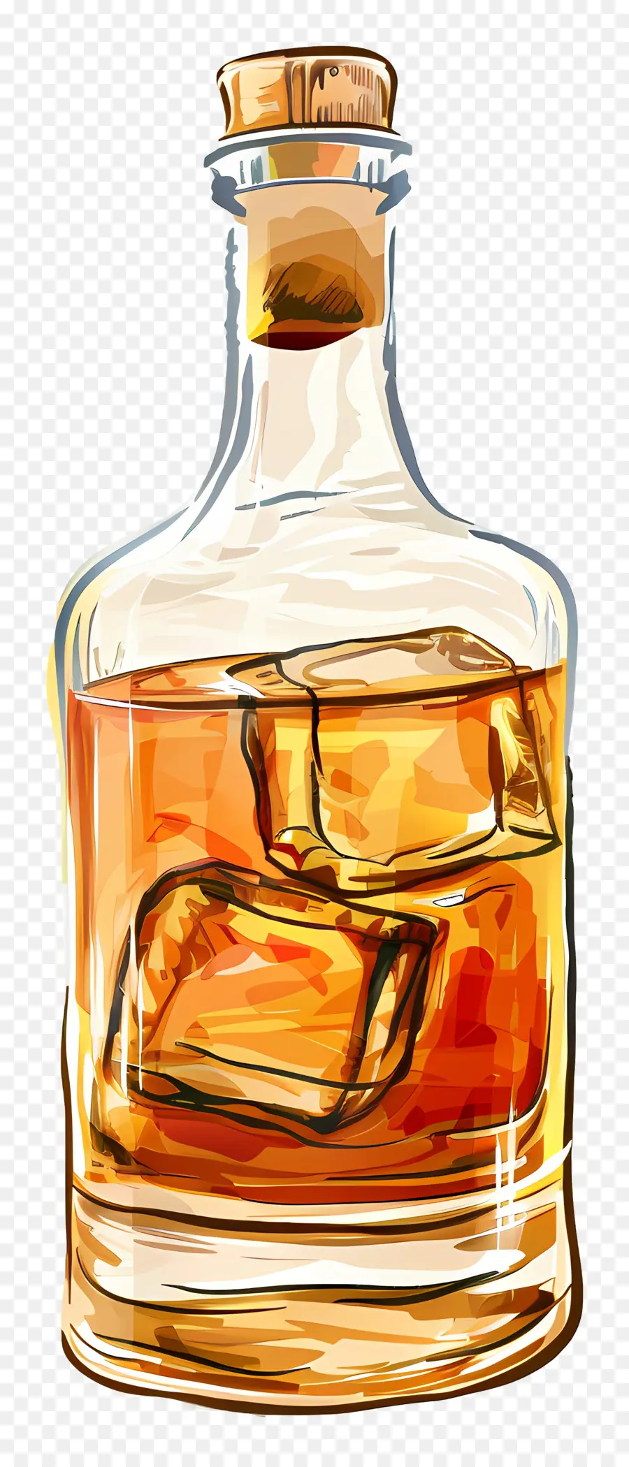 El Alcohol，Botella De Vidrio PNG