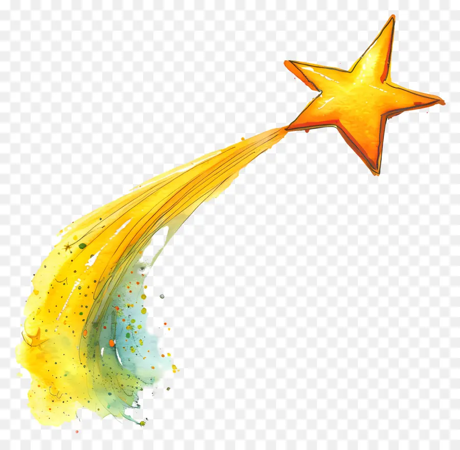 Shooting Star，La Estrella De Oro PNG