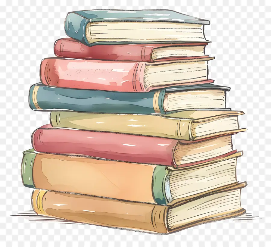 Pila De Libros，Libros PNG