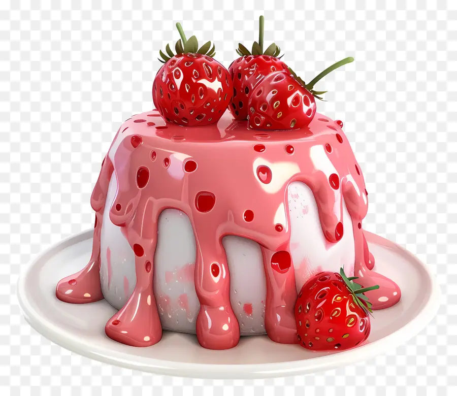 Pastel De Lava De Fresa，Rosa Pastel PNG