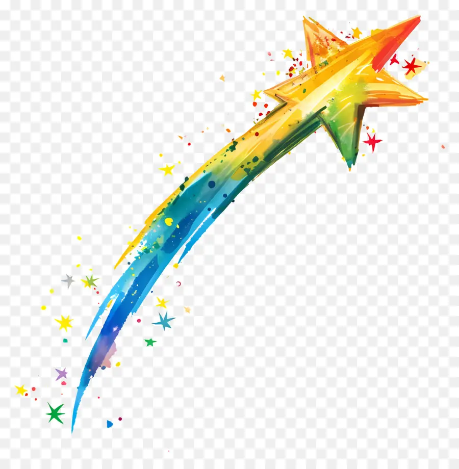 Shooting Star，Arco Iris De Estrellas PNG