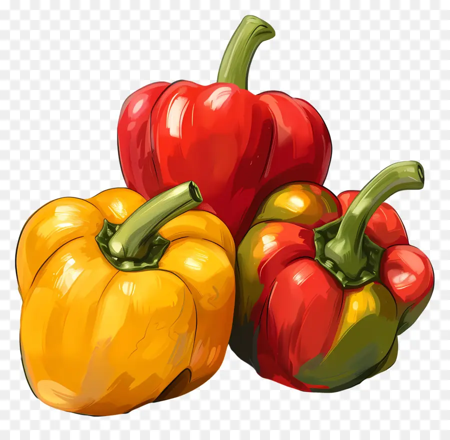 Bell Peppers，Pimientos Rojos PNG