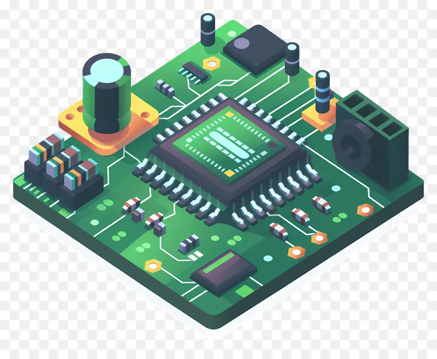 Chip Electrónico，La Placa De Circuito PNG