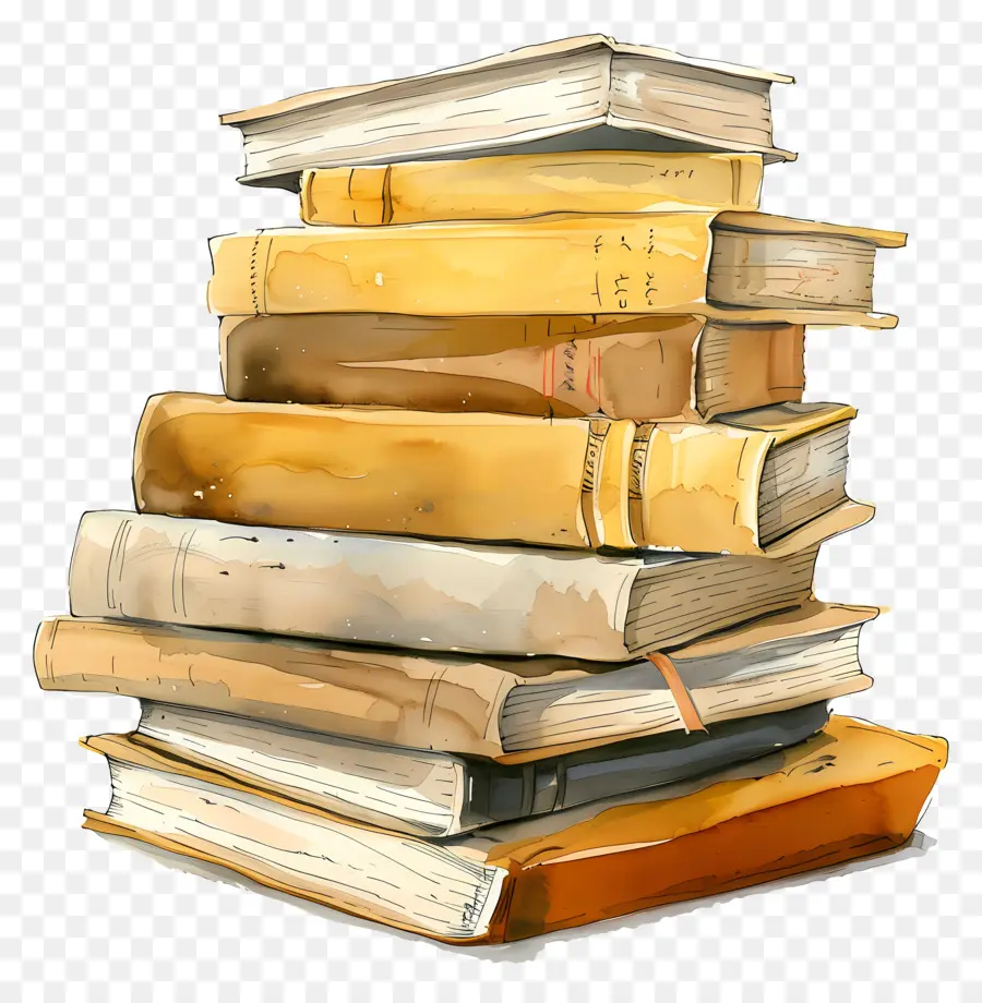 Pila De Libros，Libros PNG