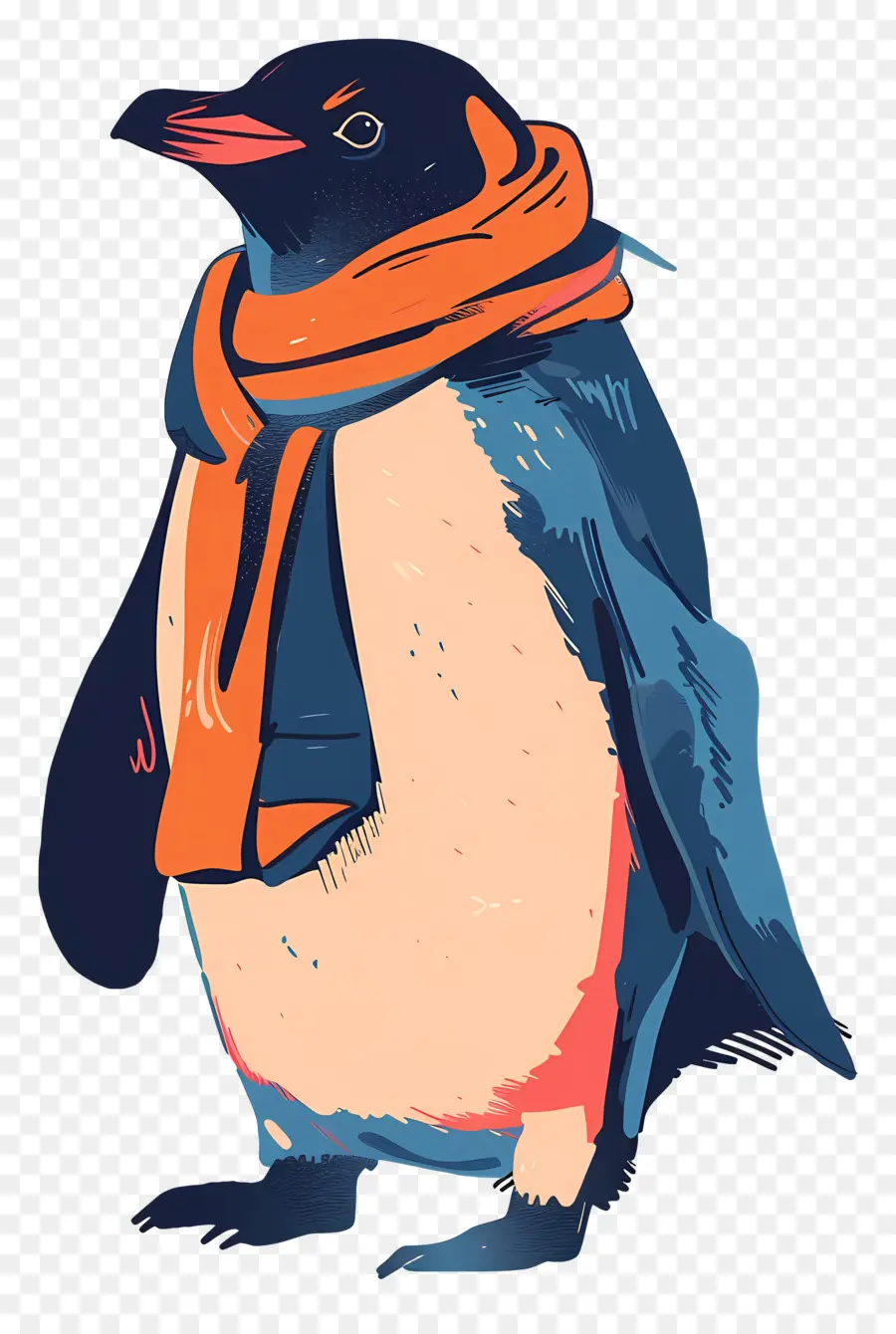 Pingüino，Bufanda PNG