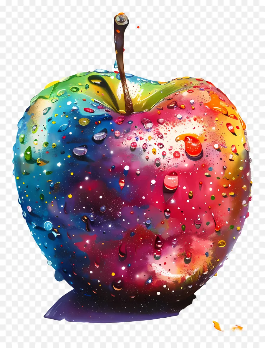 Apple，Colorido PNG