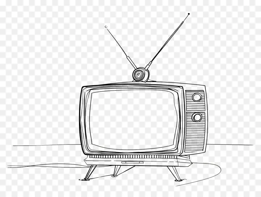 La Televisión，Vintage De Televisión PNG