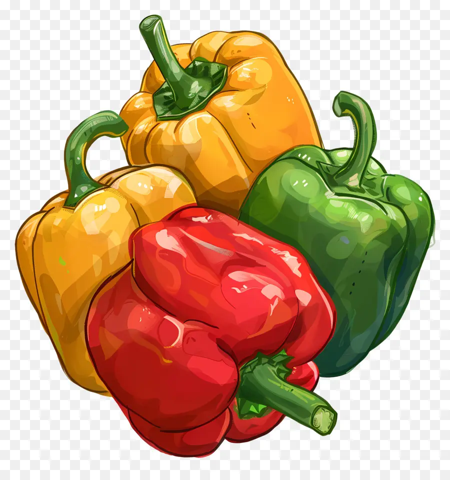 Bell Peppers，Pimientos Rojos PNG