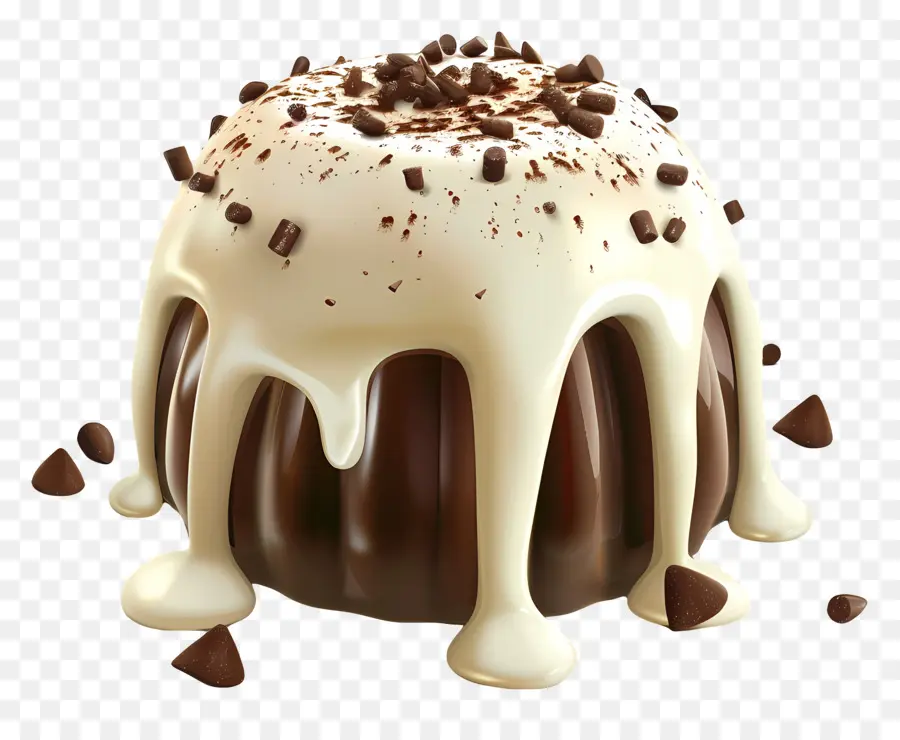 Pastel De Lava De Chocolate，Postre De Chocolate PNG