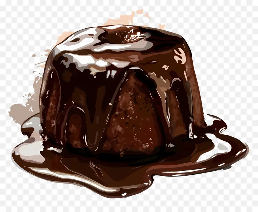 Pastel De Lava De Fresa，Pastel De Chocolate PNG