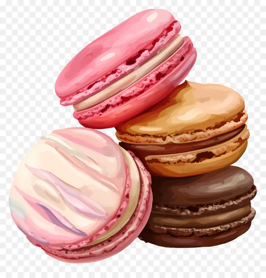 Macarrones，Dulce PNG