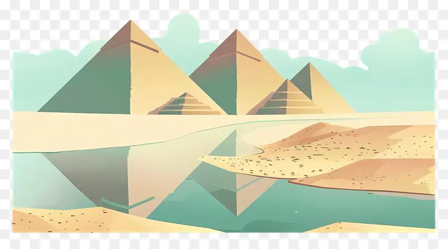 Las Pirámides De Giza，Pirámides PNG