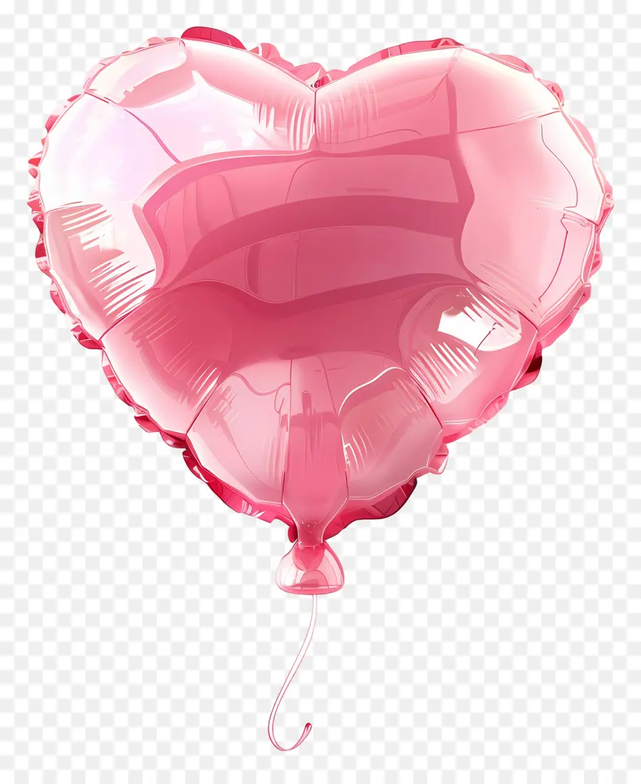 Globo De Corazón Rosa，Heartshaped Globo PNG