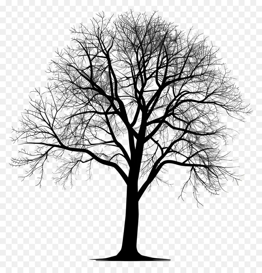 Silueta De árbol，Árbol PNG