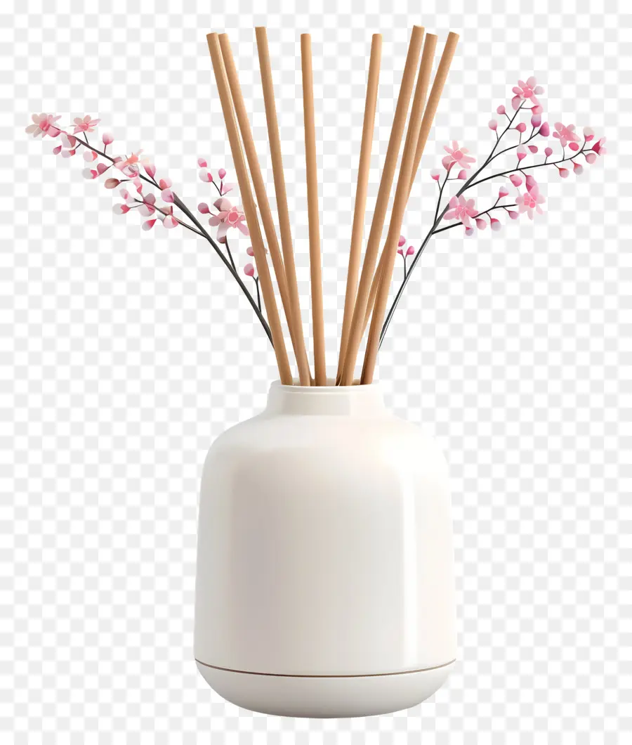 Difusor De Aroma，Vaso Blanco PNG