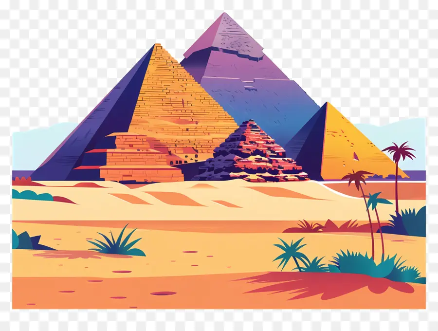 Las Pirámides De Giza，Pirámides PNG