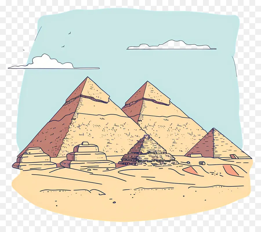 Las Pirámides De Giza，Pirámides PNG