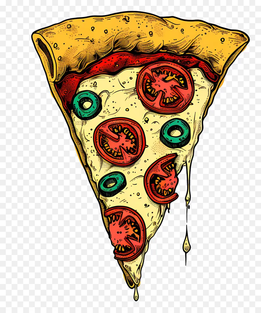 Rebanada De Pizza，Tomate PNG