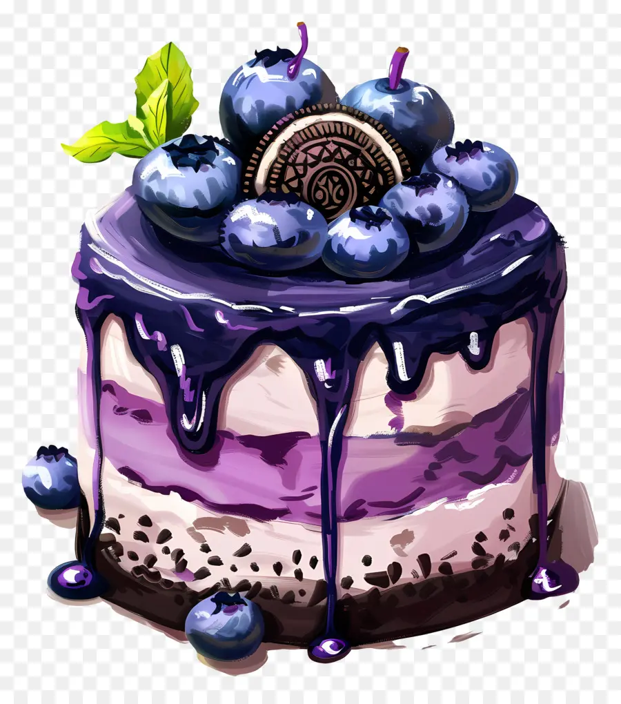 Pastel De Arándanos，Pastel De Chocolate PNG