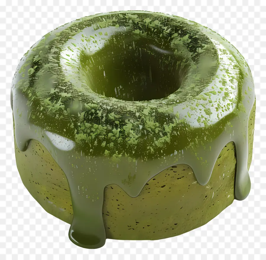 Pastel De Lava Matcha，Donut Verde PNG