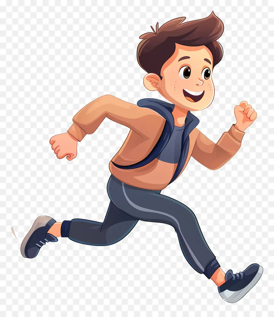 Hombre Corriendo，Chico Joven PNG