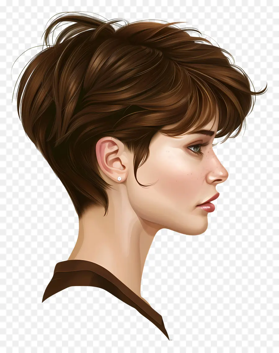 Estilo De Pelo，Mujer Joven PNG