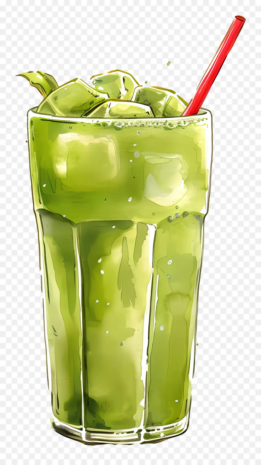 Beber Té Matcha，Bebida Verde PNG