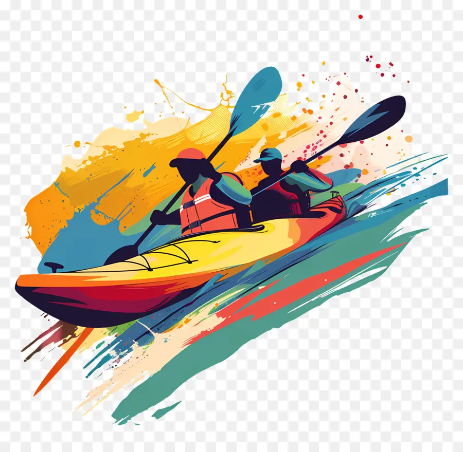 Kayak，Kayak Colorido PNG