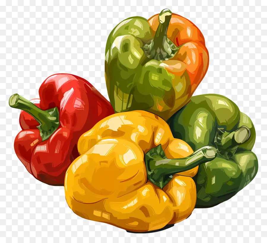 Bell Peppers，Colorido PNG
