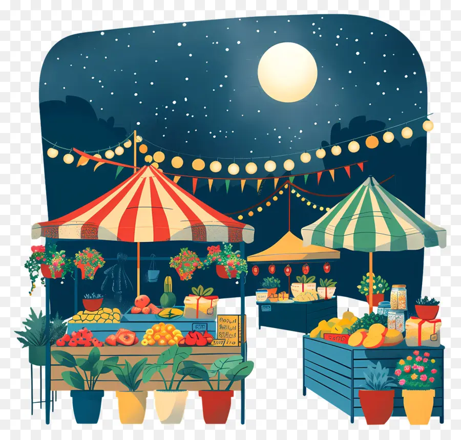 Mercado De La Noche，Frutas PNG