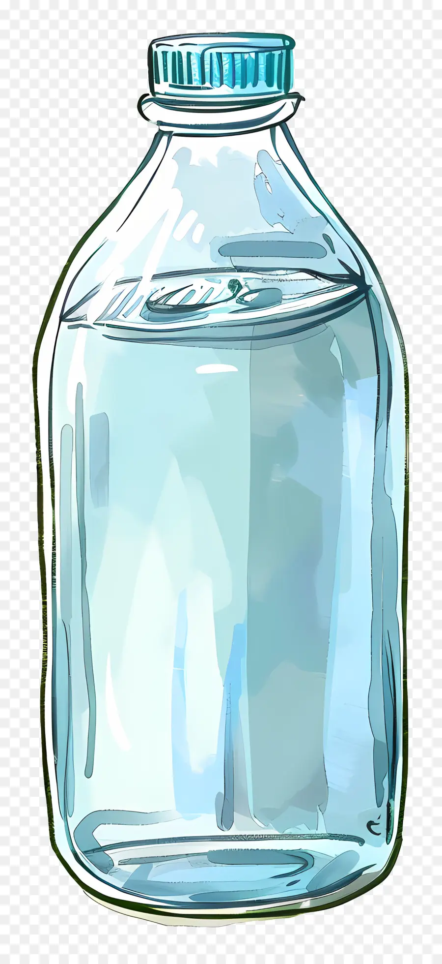 Bottle Of Water，Botella De Vidrio PNG