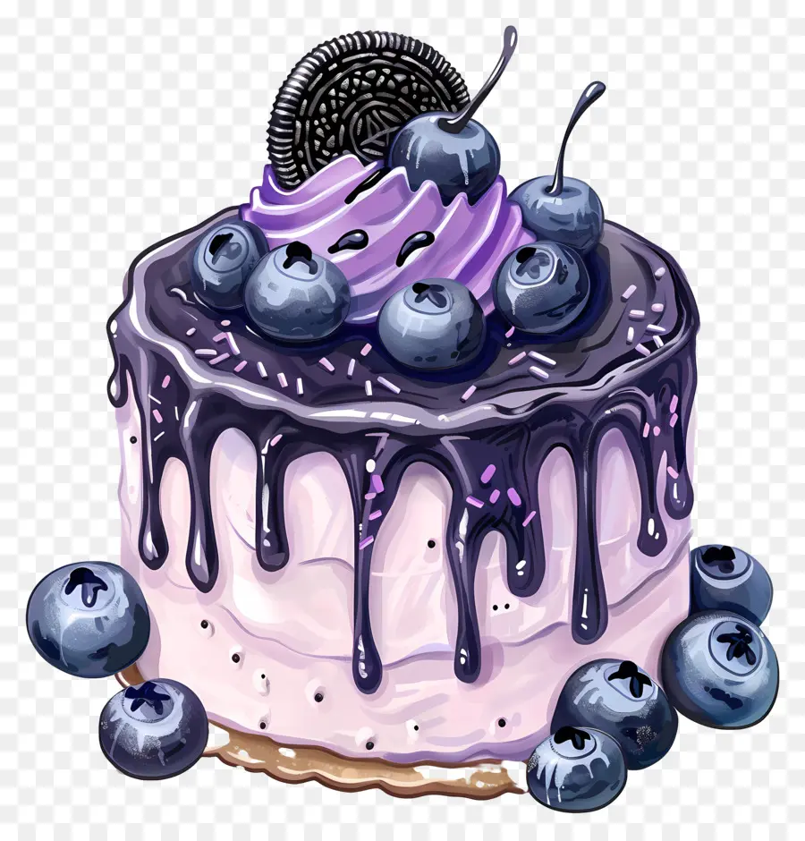 Pastel De Arándanos，Pastel De Chocolate PNG