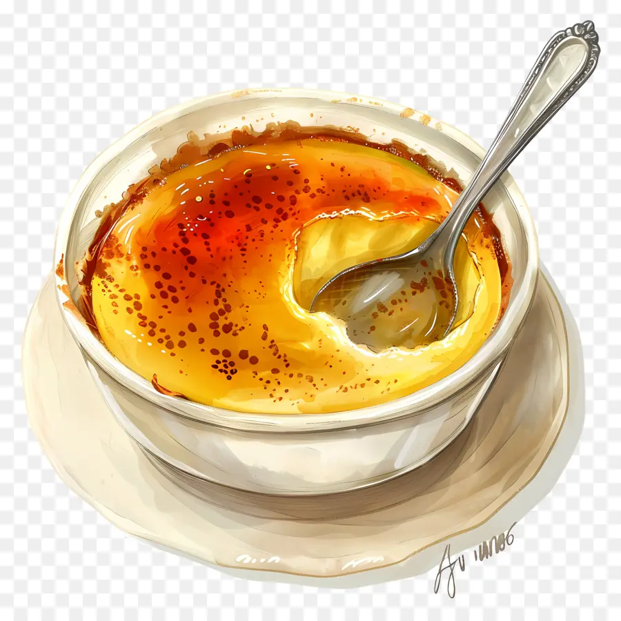 La Crème Brûlée，De Postre PNG
